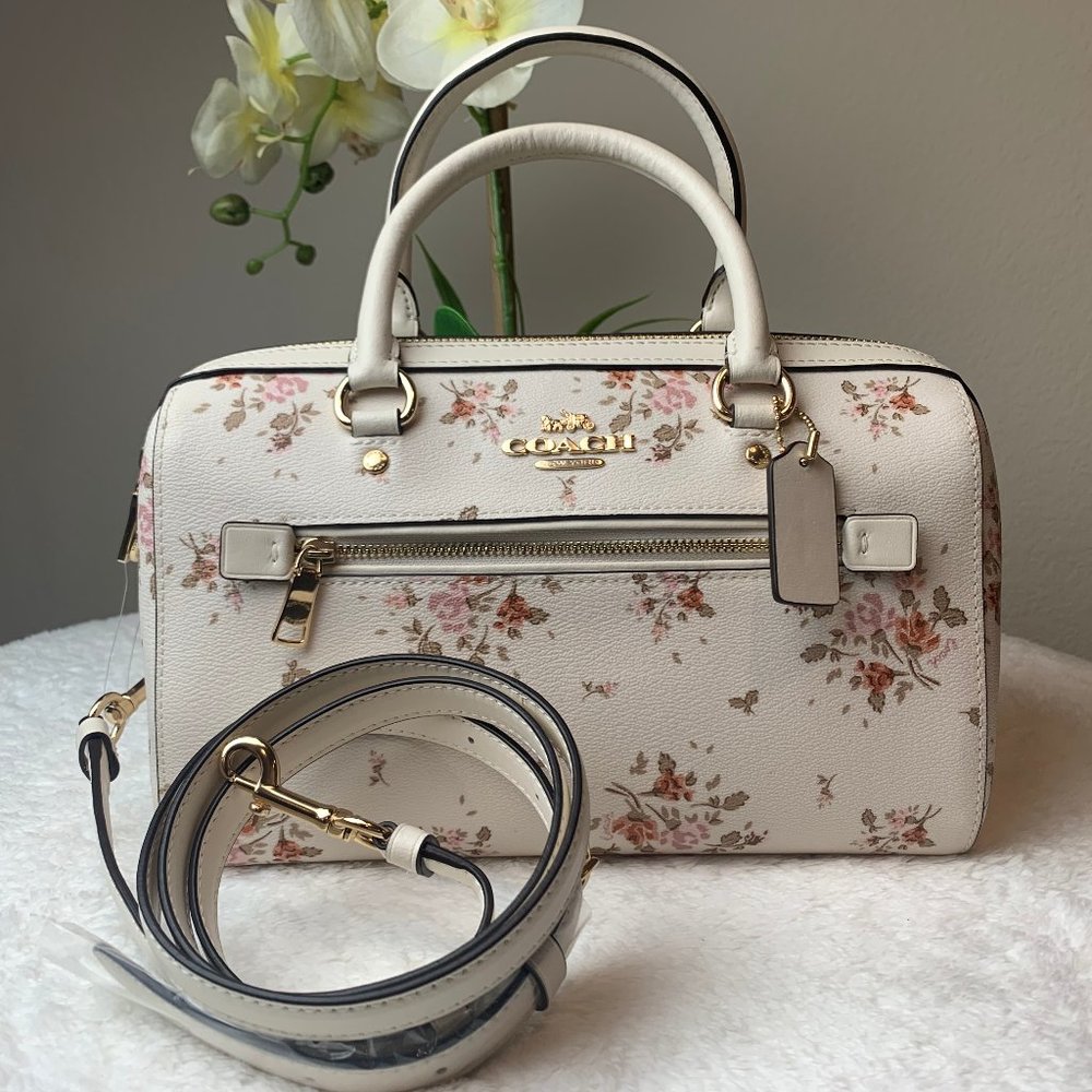 Coach Rose Bouquet Rowan Satchel